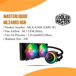 Cooler Master MasterLiquid ML240RS RGB Liquid CPU Cooler