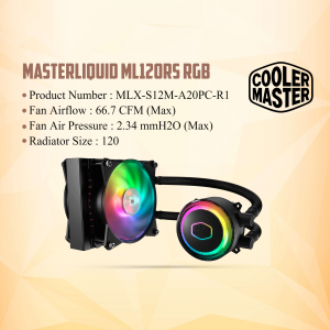 Cooler Master MasterLiquid ML120RS RGB Liquid CPU Cooler