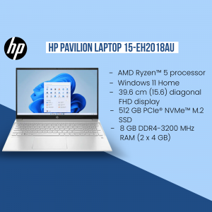HP Pavilion Laptop 15-EH2018AU with Windows 11 Home