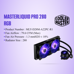 Cooler Master MasterLiquid Pro 280 RGB Liquid CPU Cooler