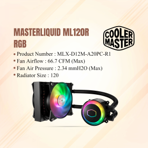 Cooler Master MasterLiquid ML120R RGB Liquid CPU Cooler