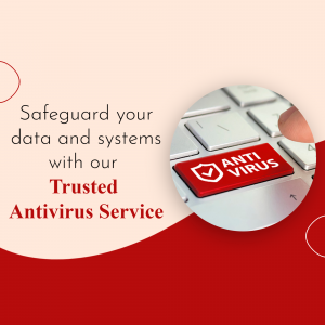 Image depicting data security with an antivirus software promotion.