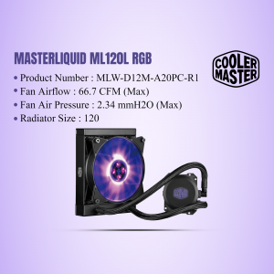 Cooler Master MasterLiquid ML120L RGB Liquid CPU Cooler