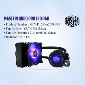 Cooler Master MasterLiquid Pro 120 RGB Liquid CPU Cooler