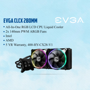 EVGA CLCX 280mm Liquid CPU Cooler with RGB Lighting