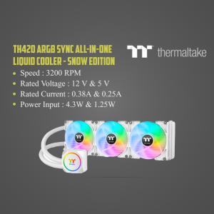 Thermaltake TH420 ARGB Snow Edition Liquid CPU Cooler