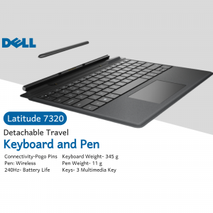 Dell Latitude 7320 with detachable keyboard and pen