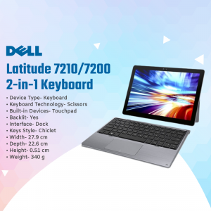 Dell Latitude 7210/7200 2-in-1 Keyboard with specifications