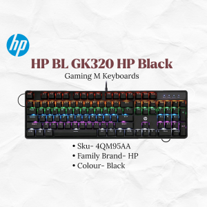HP BL GK320 HP Black Gaming Keyboard with RGB Backlighting