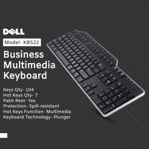 Dell KB522 Business Multimedia Keyboard - Black