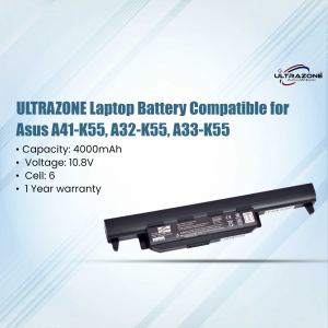 Ultrasone Laptop Battery Compatible with Asus A41-K55, A32-K55, A33-K55