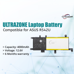 Ultrazone Laptop Battery Compatible with ASUS R542U - 4000mAh, 12.6V