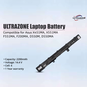 Ul trazone Laptop Battery Compatible with Asus X451MA, X551MA, F551MA, F200MA, D550M, D550MA
