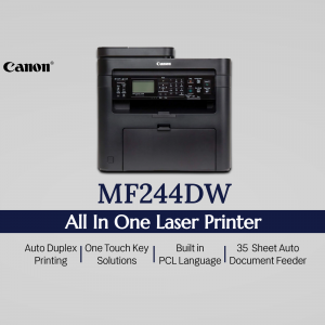 Black Canon MF244DW All-In-One Laser Printer with display screen
