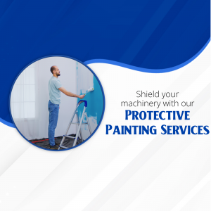 Man painting a wall with protective coating