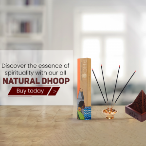 Phool Natural Dhoop incense sticks with holder and burning sticks
