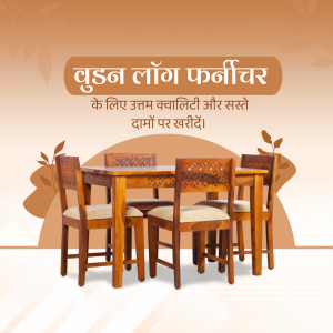 Wooden dining table and chairs set