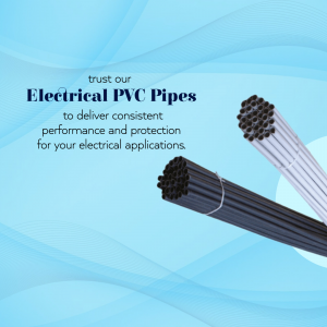 Image of electrical PVC pipes for consistent performance and protection.