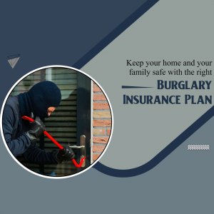 Image depicting a burglar attempting to break into a home, promoting burglary insurance.