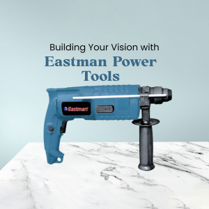 Eastman Power Tools hammer drill on a marble surface