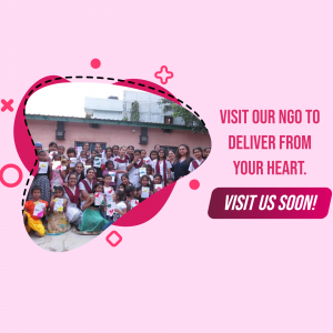 Group of volunteers with children at an NGO event