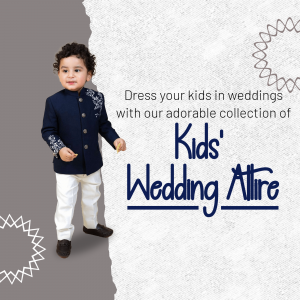 Cute boy wearing a navy blue wedding outfit