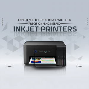 Epson Inkjet Printer with a printed document