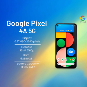 Google Pixel 4A 5G smartphone with specifications