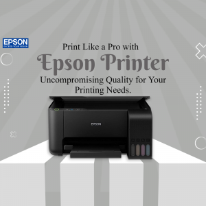 Epson printer with the tagline 'Print Like a Pro'