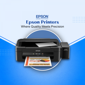 Epson printer with printed document