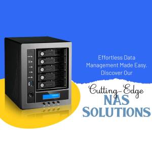 Cutting-Edge NAS Solutions Promotional Banner For LinkedIn