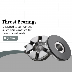 Image of thrust bearings designed for heavy duty submersible motors