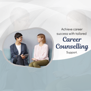 Two women discussing career options with a counselor