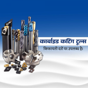 Assortment of carbide cutting tools for metalworking