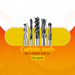 Assortment of carbide tools for metalworking