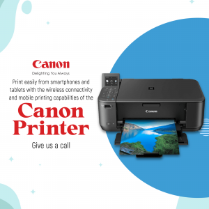 Canon printer with wireless connectivity and mobile printing capabilities