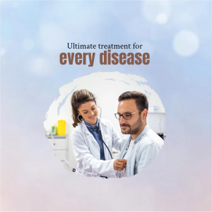 Doctor examining a patient with MRI machine in the background