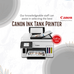 Canon Ink Tank Printer with staff assistance offer