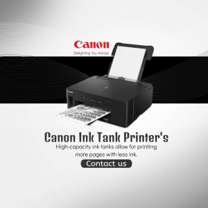 Canon Ink Tank Printer with high-capacity ink tanks
