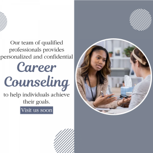 A woman receiving career counseling from a professional.