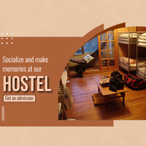 Interior view of a hostel room with bunk beds and a welcoming atmosphere.