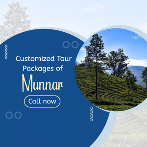 Promotional image for customized tour packages to Munnar, Kerala.