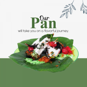 Close-up of Pan, a traditional Indian dessert, served on a green leaf.
