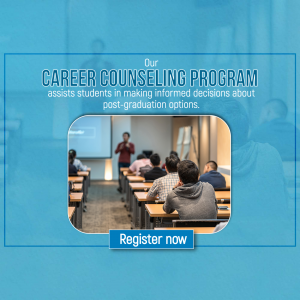 Image depicting a career counseling session with students and a counselor.