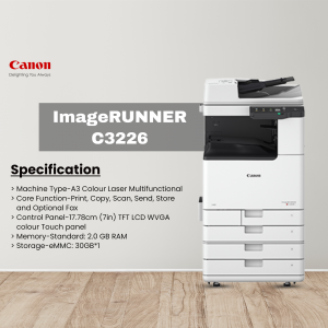 Canon ImageRUNNER C3226 color laser multifunctional printer with specifications