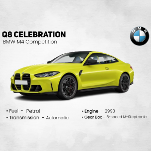 Yellow BMW M4 Competition Celebration Edition car