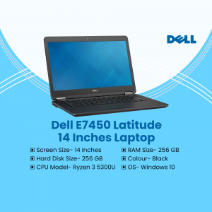 Dell E7450 Latitude 14 inch laptop with specifications