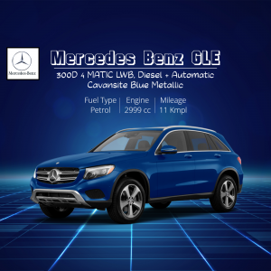 Blue Mercedes-Benz GLE 300d 4MATIC LWB Diesel Automatic