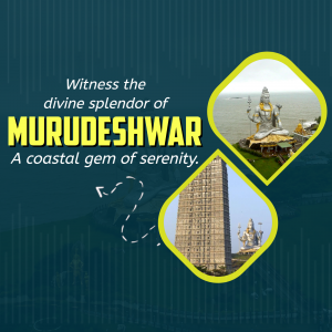 Murudeshwar Temple, Karnataka, India - A stunning coastal temple with a massive Shiva statue.