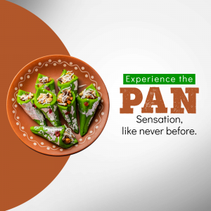 Close-up of Pan, a traditional Indian dessert served in betel leaf.